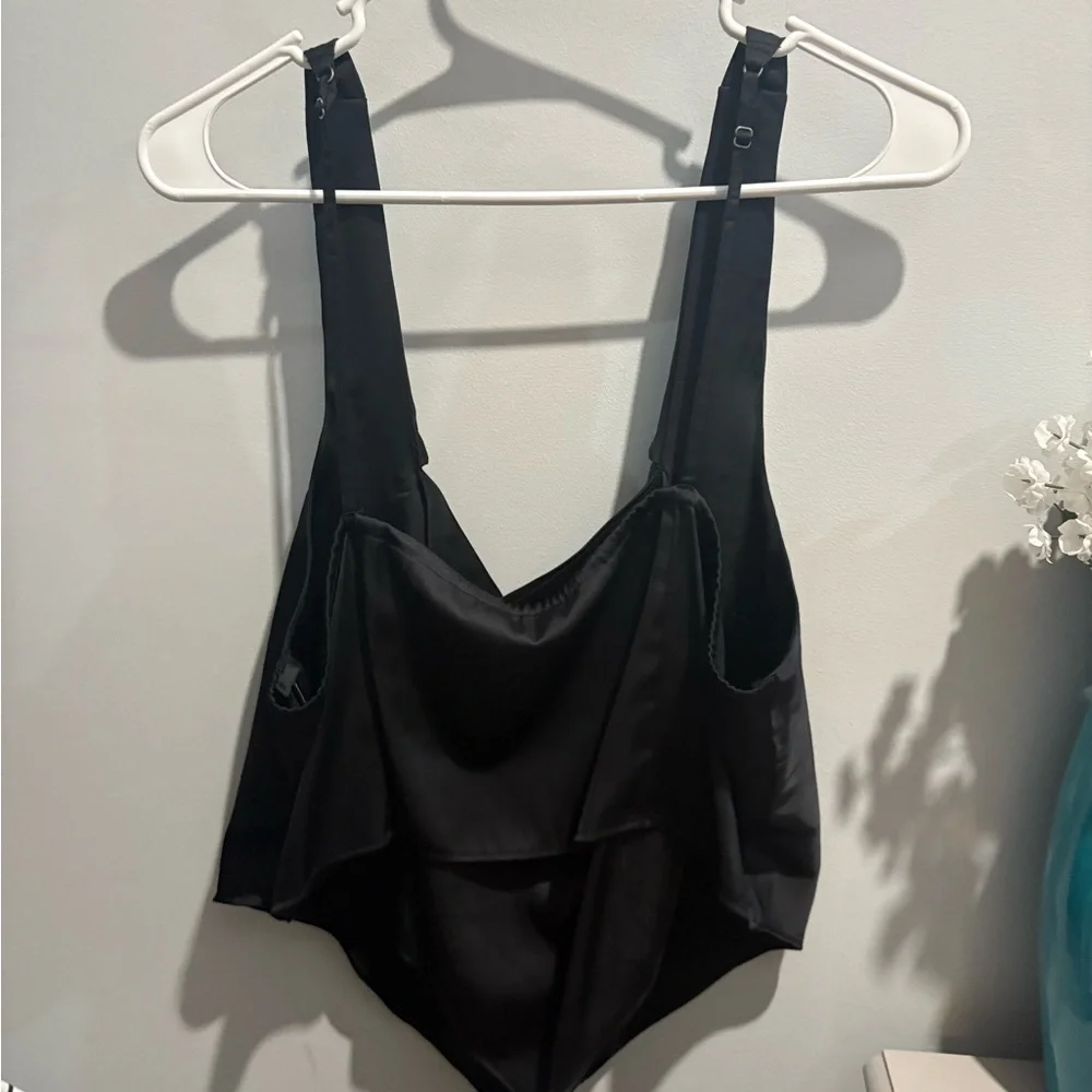Abercrombie & Fitch Black Satin Top - Picture 3 of 4